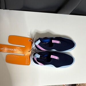 Speedo Kids' Dark Blue and Light Pink Water Shoes $15pr or $40 for 4